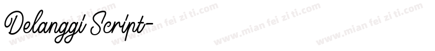 Delanggi Script字体转换